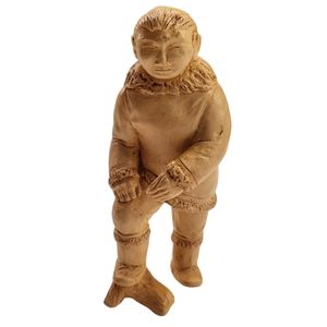 Antique ALASKAN resin Inuit carved figure